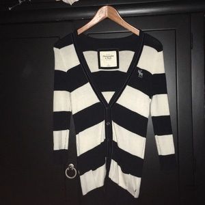 Abercrombie & Fitch striped cardigan